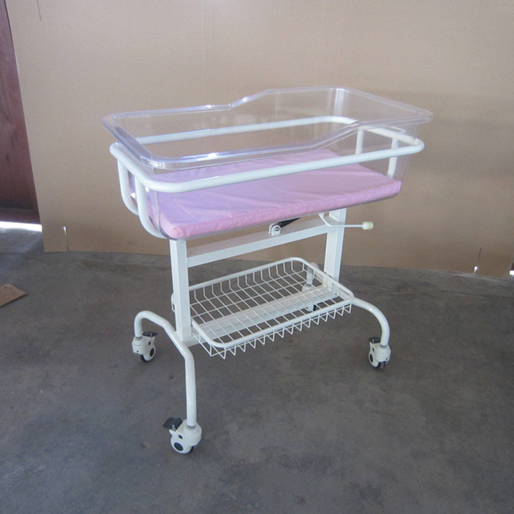 辰光钢制喷塑婴儿车 医院妇产科倾斜婴儿车 婴儿